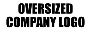 Oversized Company Logo